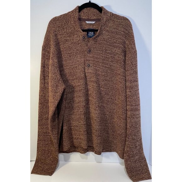 True Measure‎ of a Man Mens Chunky Knit Cotton Sweater Size XXL Classic Comfort - Picture 1 of 9